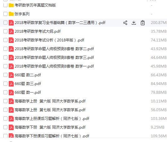 【塔尖资料】考研数学电子书大放送