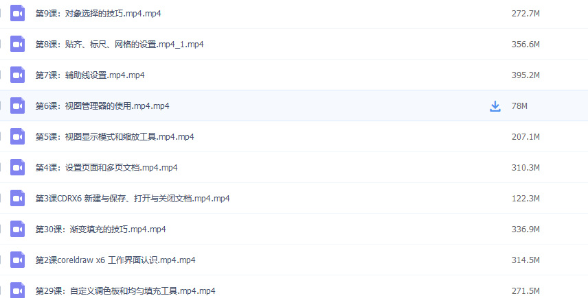 coreidrawX6视频教程