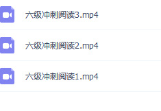 英语六级阅读冲刺视频教程