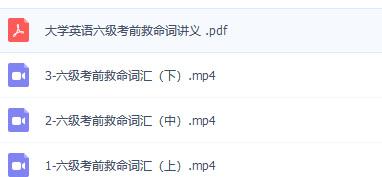 大学英语六级考前救命词