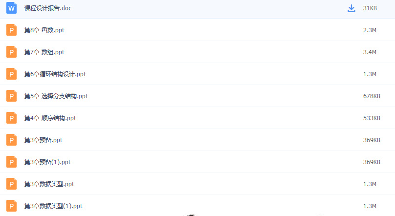 c语言习题及课件